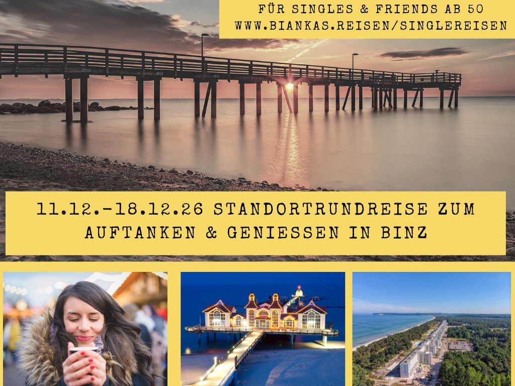 8 Tage Ostseeflair im Advent in Binz mit Singles ab 50