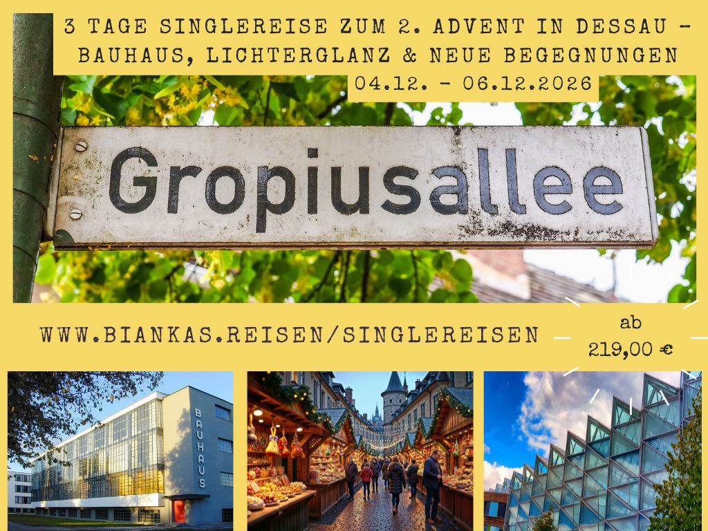 Singlereise zum 2. Advent in Dessau – Bauhaus, Lichterglanz &amp; neue Begegnungen