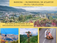 Wander- oder Ausflugs Reise nach Madeira der Blumeninsel im Atlantik